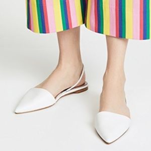 Diane von Furstenberg Koko Slingback Flats, White